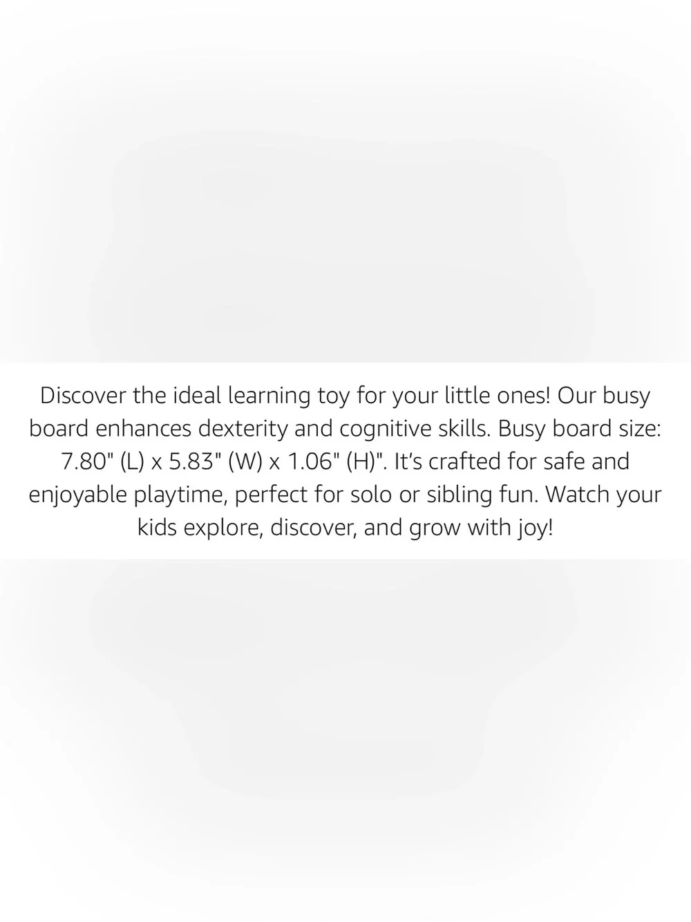 JOYCAT Wooden Busy Board Activity Toy with LED Light - Natural Wood
